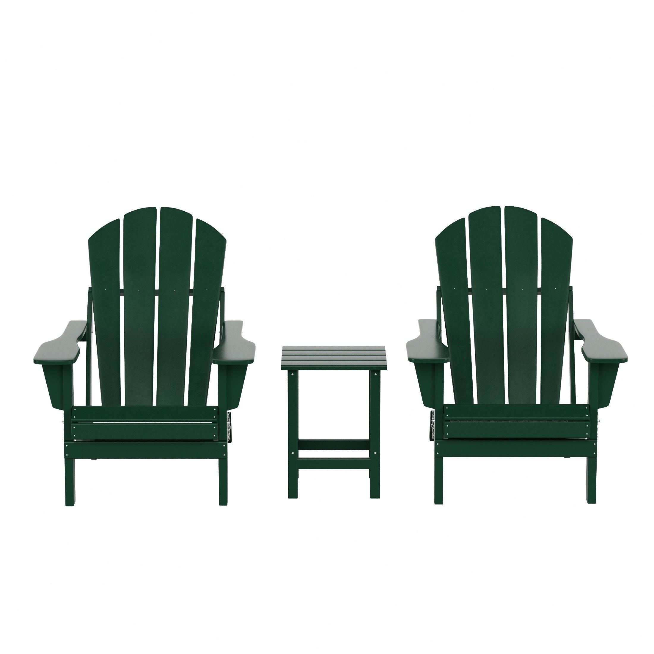  Westin Furniture 3-Piece Outdoor Patio Adirondack Conversation Seating Set - Sand - Bonton