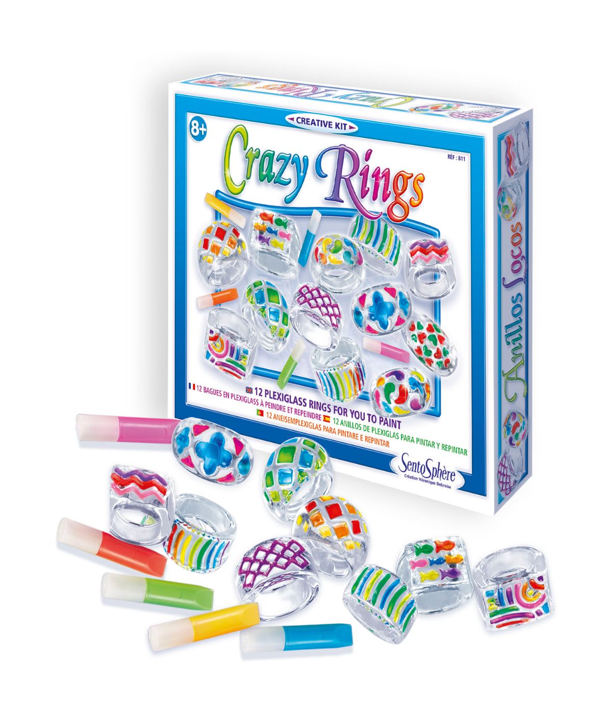  Crazy Rings Creative Kit Multi - Multi - Bonton