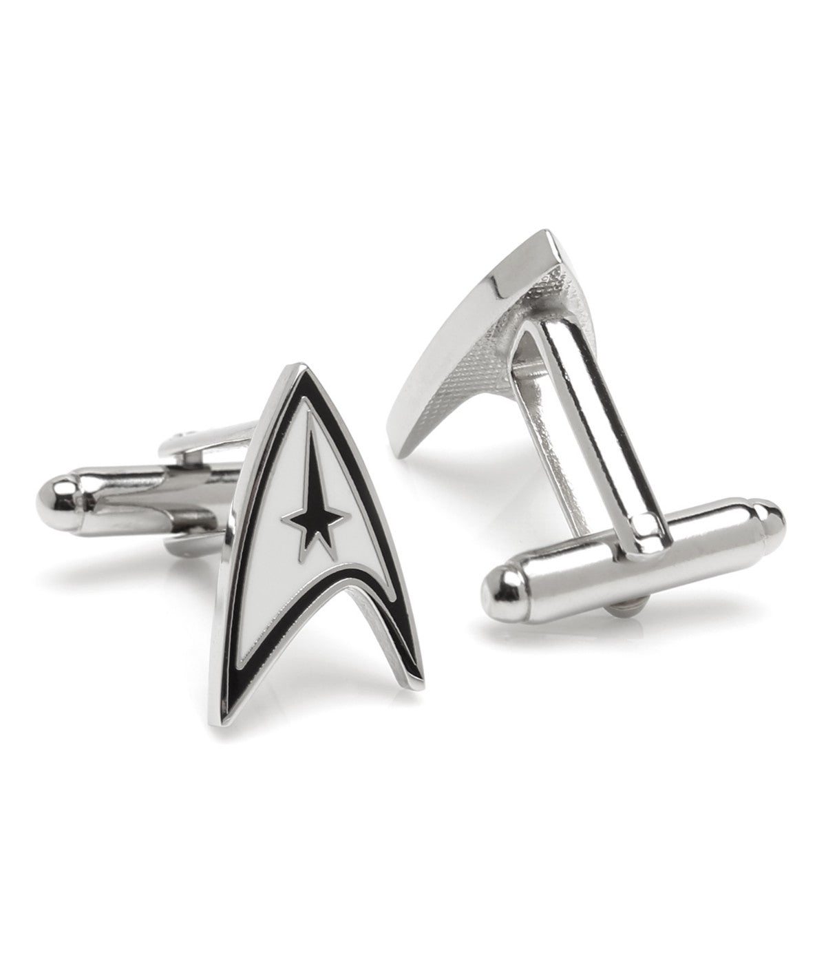  Cufflinks Officially Licensed Star Trek Cufflinks - Black - Bonton