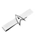  Cufflinks Star Trek Delta Shield Tie Bar - Silver - Bonton