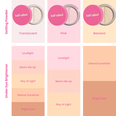 Star Bright Loose Setting Powder, Pink by Half Caked