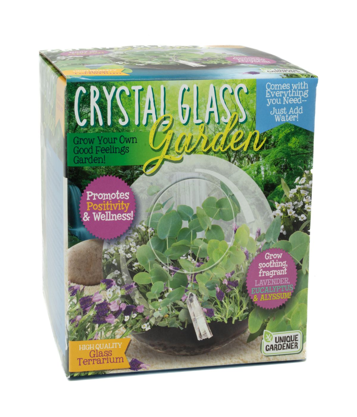  Glass Terrarium - Crystal Glass Garden Multi - Multi - Bonton