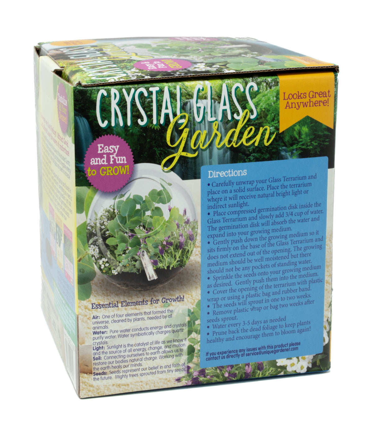  Glass Terrarium - Crystal Glass Garden Multi - Multi - Bonton