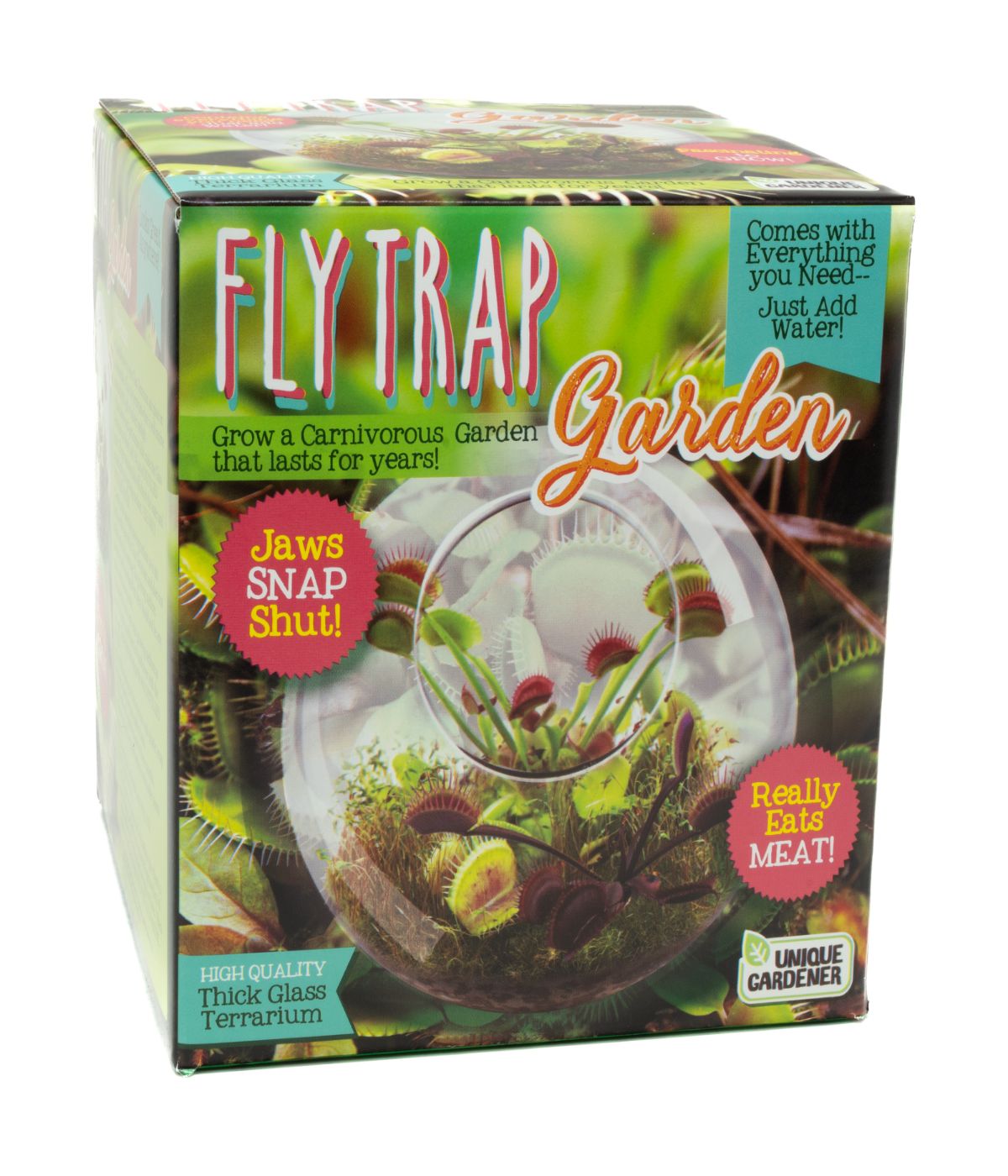  Glass Terrarium - Fly Trap Garden Multi - Multi - Bonton