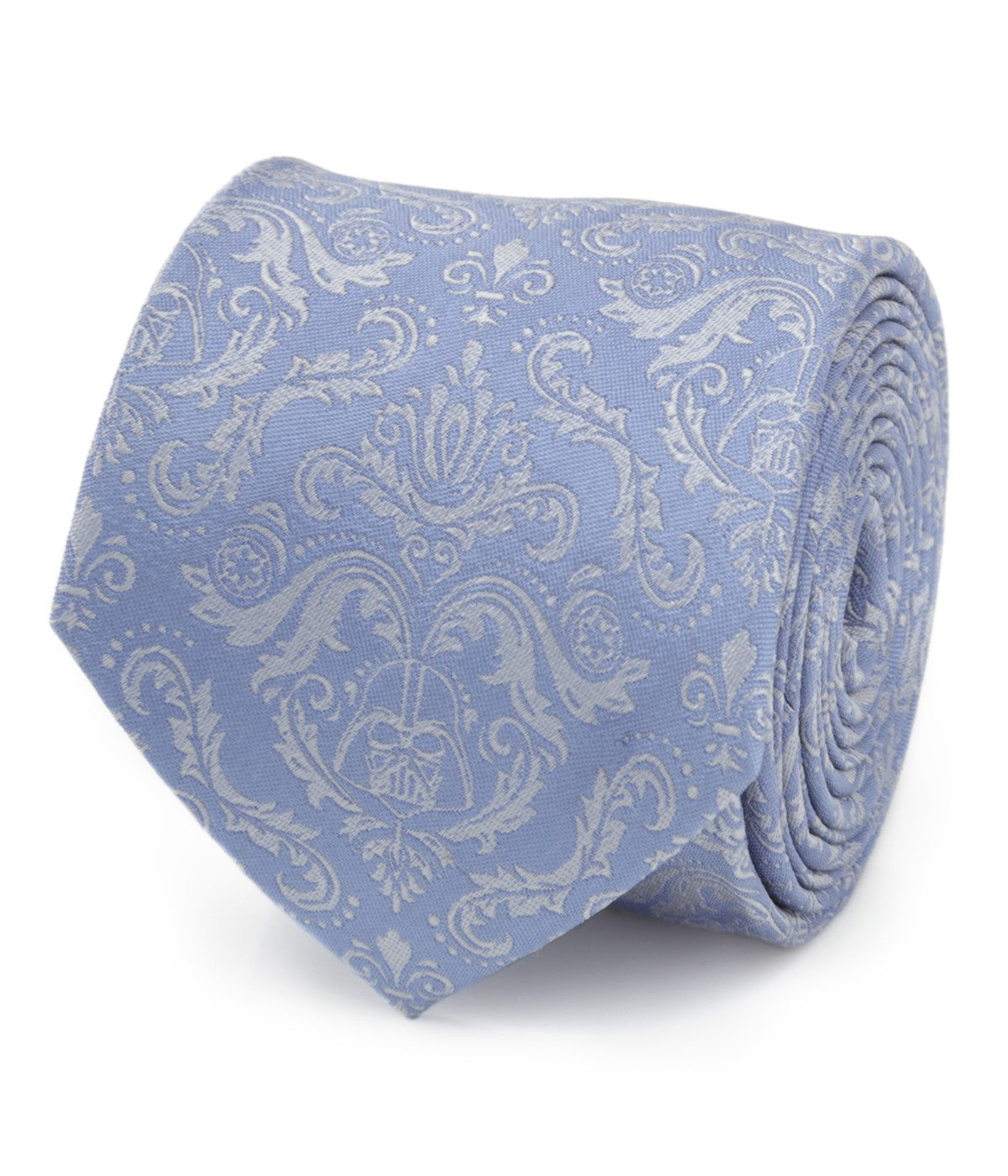  Cufflinks Damask Darth Vader Blue Men's Tie - Blue - Bonton