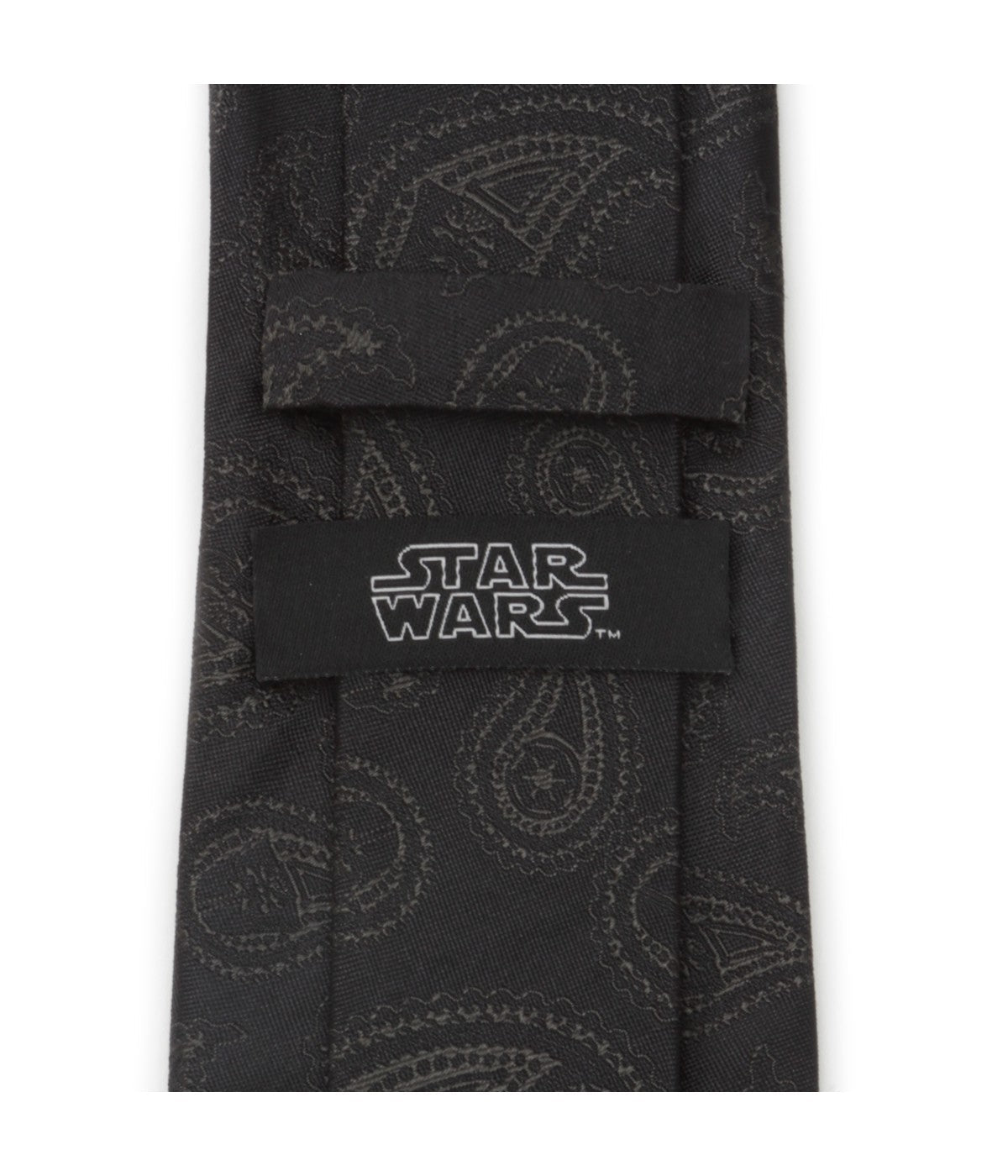  Cufflinks Darth Vader Paisley Silk Men's Tie - Black - Bonton