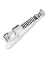  Cufflinks 3D Luke Skywalker Lightsaber Tie Clip - Silver - Bonton