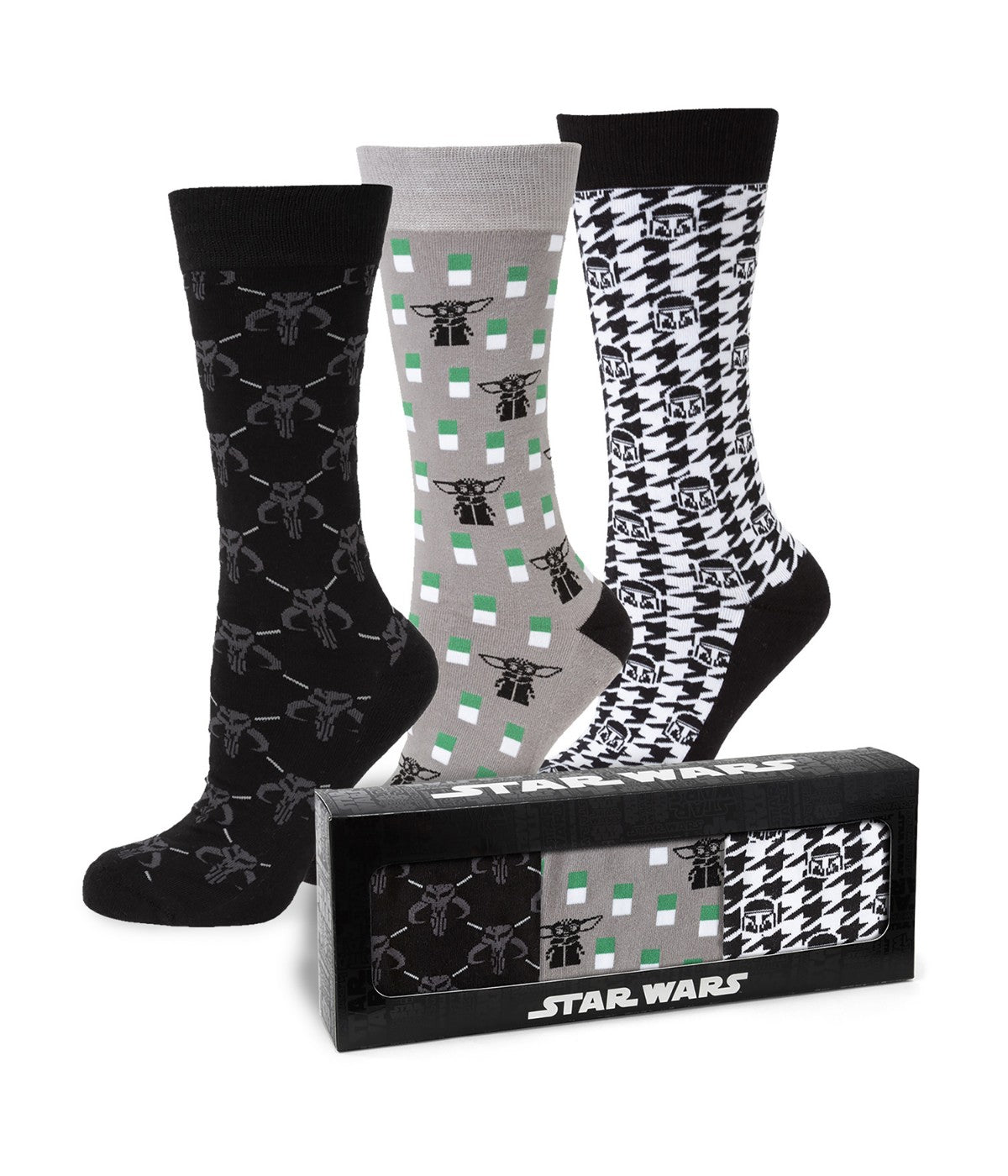  Cufflinks The Mandalorian 3 Pair Socks Gift Set - Multi - Bonton