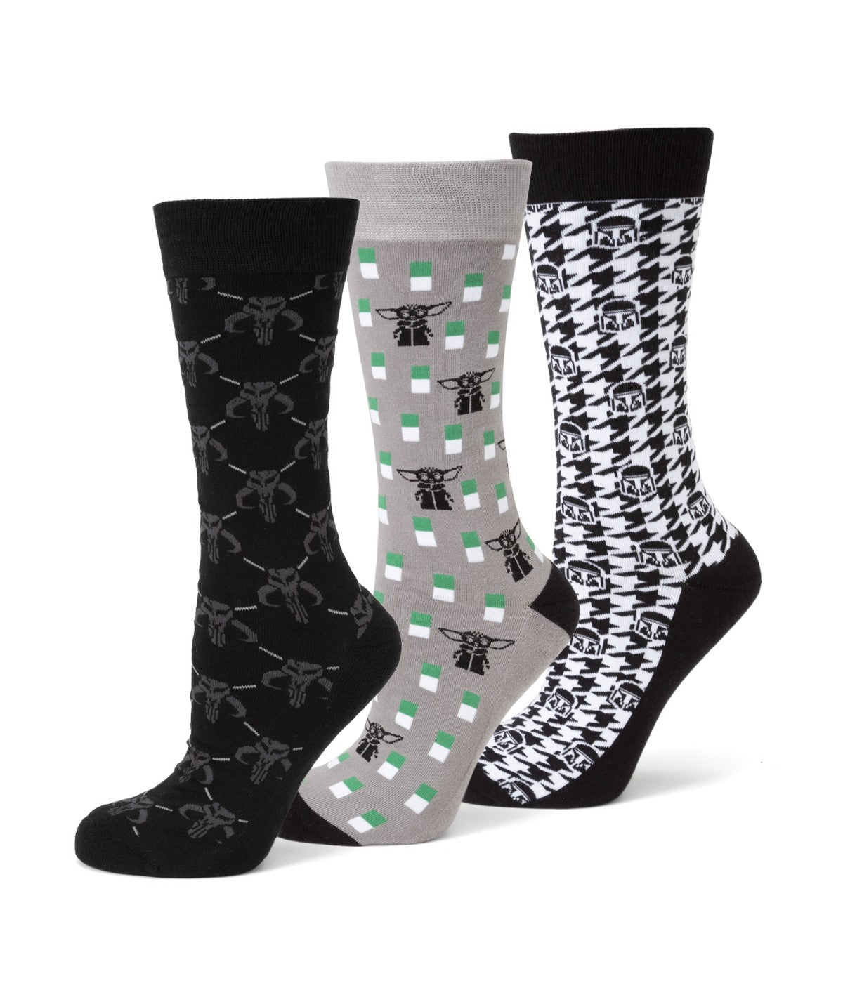  Cufflinks The Mandalorian 3 Pair Socks Gift Set - Multi - Bonton