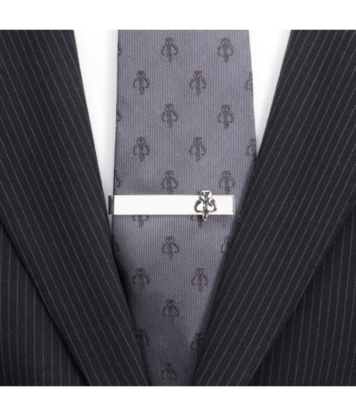  Cufflinks Mandalorian Tie Bar - Silver - Bonton