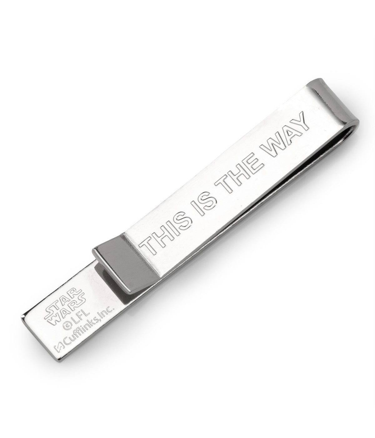  Cufflinks Mandalorian Message Tie Bar - Silver - Bonton