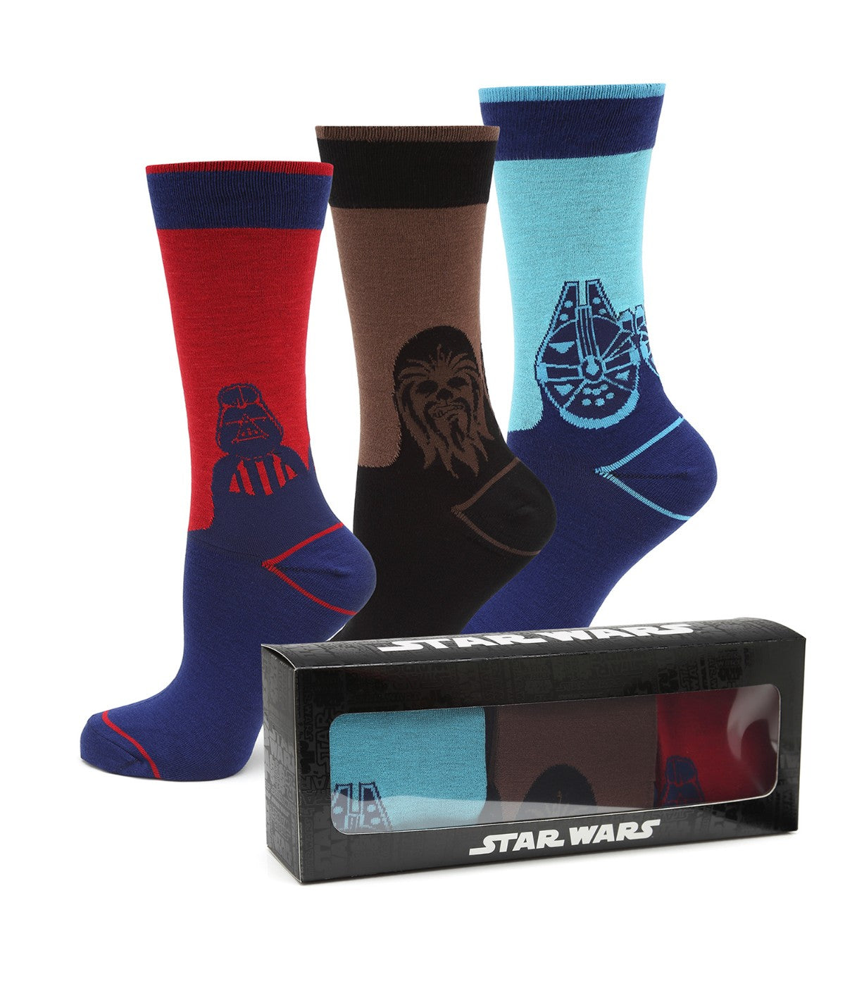  Cufflinks Star Wars Mod Socks Gift Set - Blue - Bonton