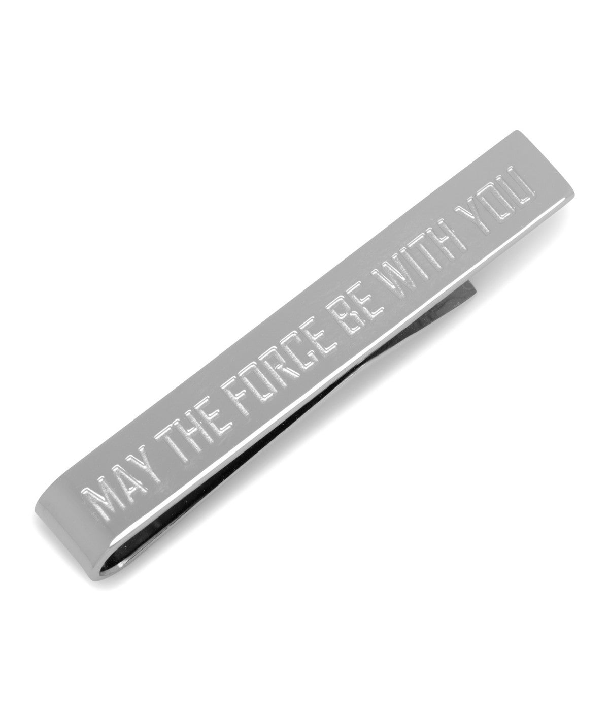  Cufflinks May The Force Be With You Jedi Message Tie Bar - Silver - Bonton