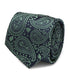  Cufflinks Yoda Green Paisley Mens Tie - Green - Bonton