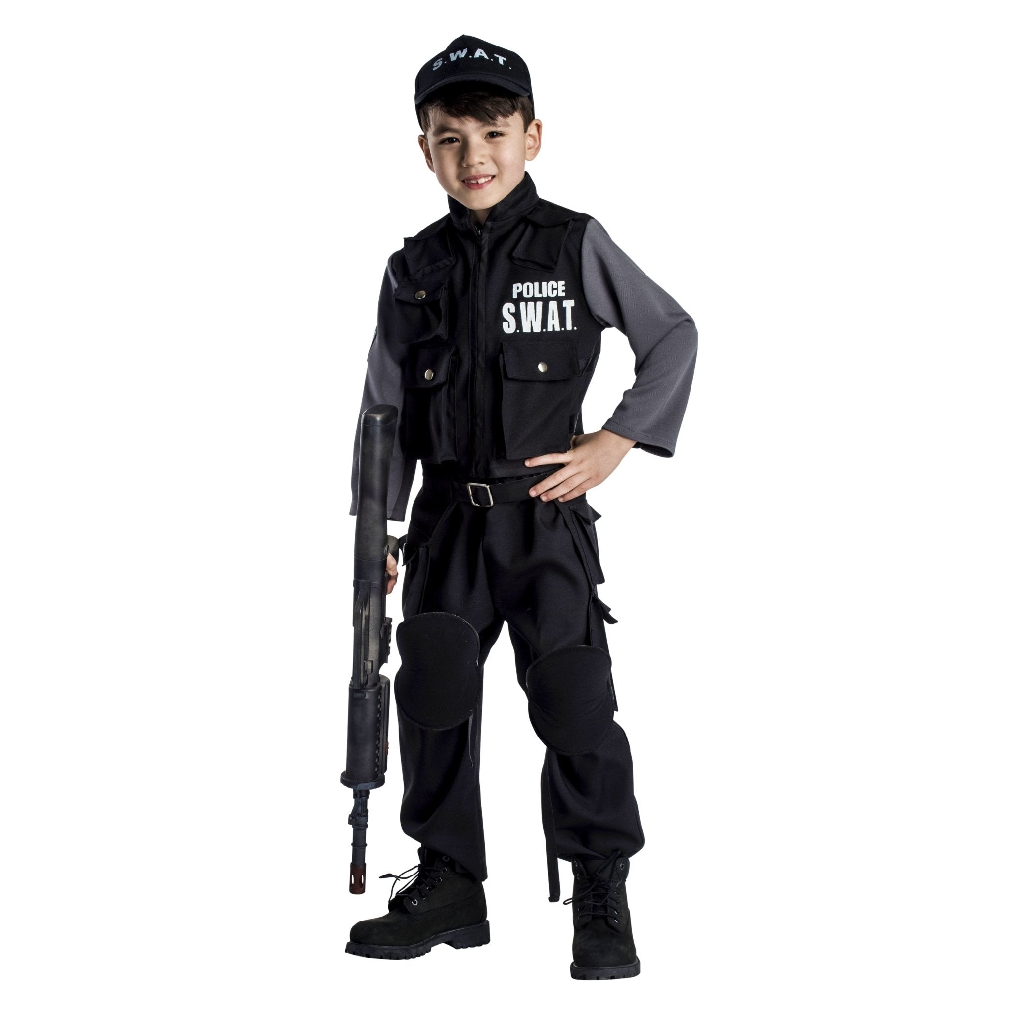  Dress Up America S.W.A.T. Costume - Kids by Dress Up America - Large (12-14) - Bonton