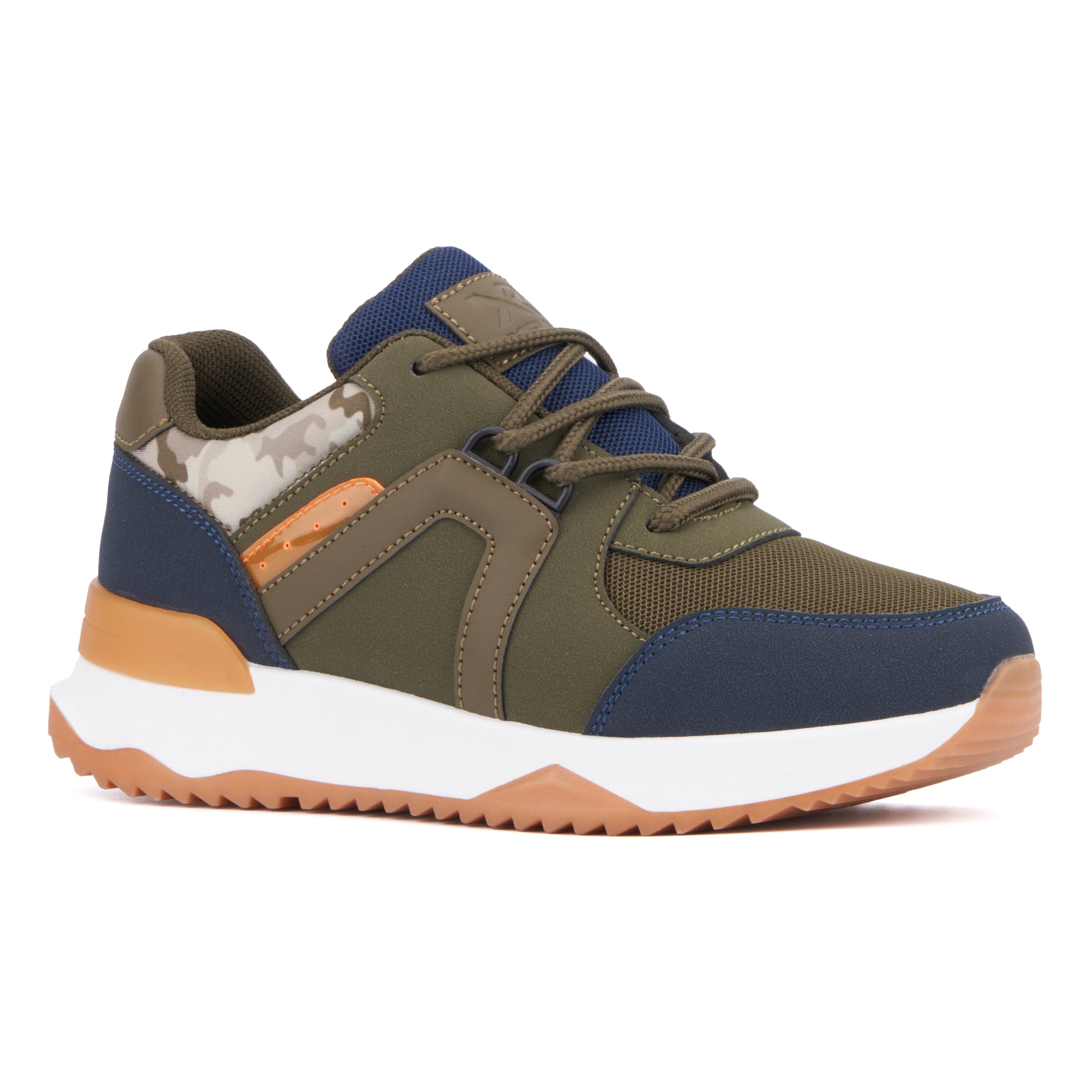  Xray Footwear Boy's Clay Low Top Sneakers - Army Green - Bonton