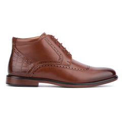 New York & Company Men's Lennon Ankle Boots-COGNAC-9.5-4