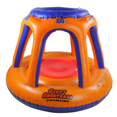 48" Orange and Blue Inflatable Giant Floating Shoot Ball Swimming Pool Game