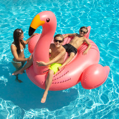 Inflatable Pink Giant Flamingo Swimming Pool Ride-on Float Toy - 78"
