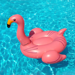 Inflatable Pink Giant Flamingo Swimming Pool Ride-on Float Toy - 78"