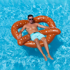 60" Inflatable Giant Pretzel Swimming Pool Float