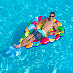 80" Balloon Party Island Inflatable Swimming Pool Lounge Float and Table Centerpiece