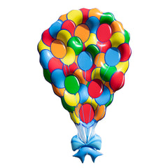 80" Balloon Party Island Inflatable Swimming Pool Lounge Float and Table Centerpiece
