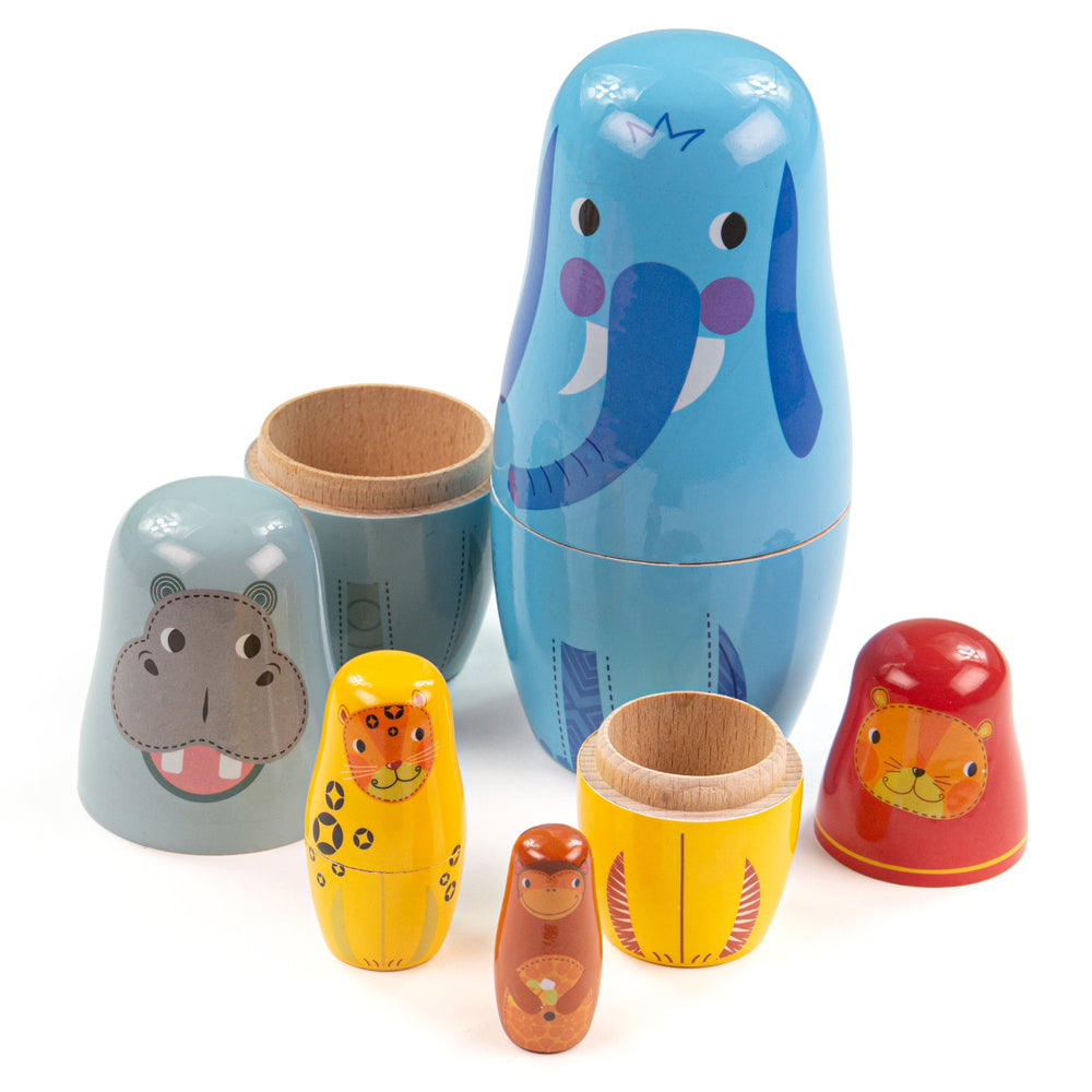  Bigjigs Toys Jungle Animal Russian Dolls by Bigjigs Toys US - Default Title - Bonton
