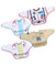 Food & Fun Character Bibs/Smocks - 4 Pack White Multi