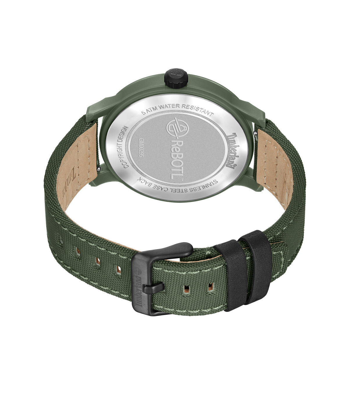 Timberland Driscoll Recycled Ocean Plastic Case Watch Green