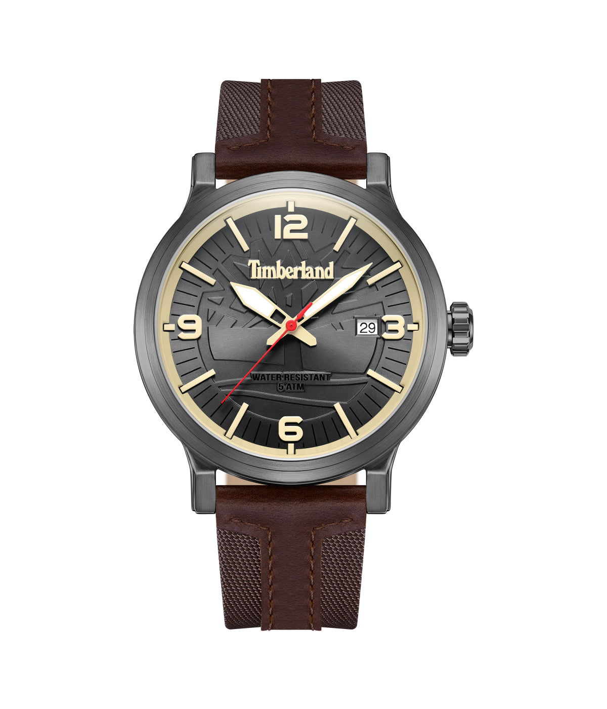  Timberland Westerly Three Hand Watch Brown Dark - Brown Dark - Bonton