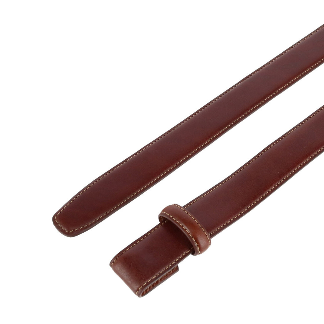  Trafalgar Cortina Leather 25mm Compression Belt Strap - Dark Brown - Bonton