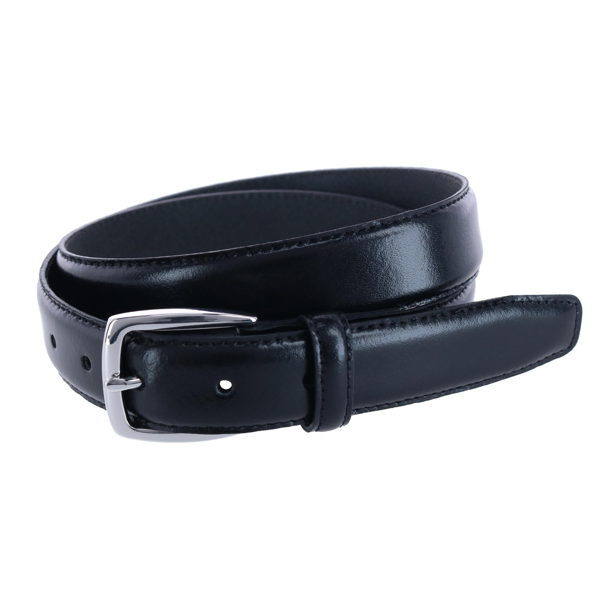  Trafalgar Jameson 31mm Genuine Leather Dress Belt - Black - Bonton