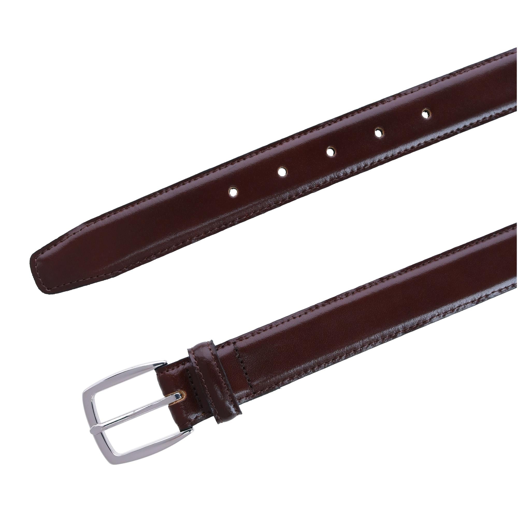  Trafalgar Jameson 31mm Genuine Leather Dress Belt - Brown - Bonton