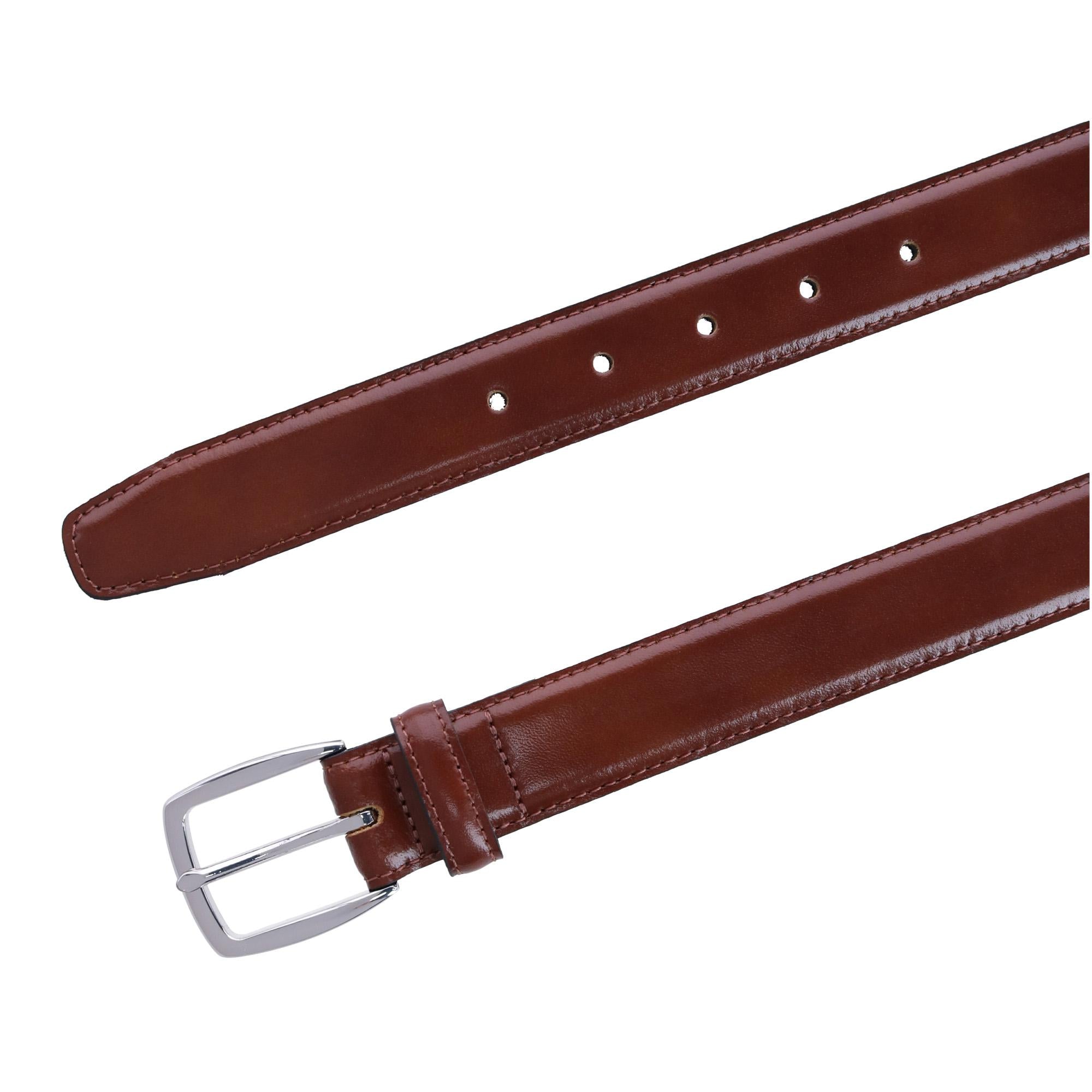  Trafalgar Jameson 31mm Genuine Leather Dress Belt - Tan - Bonton