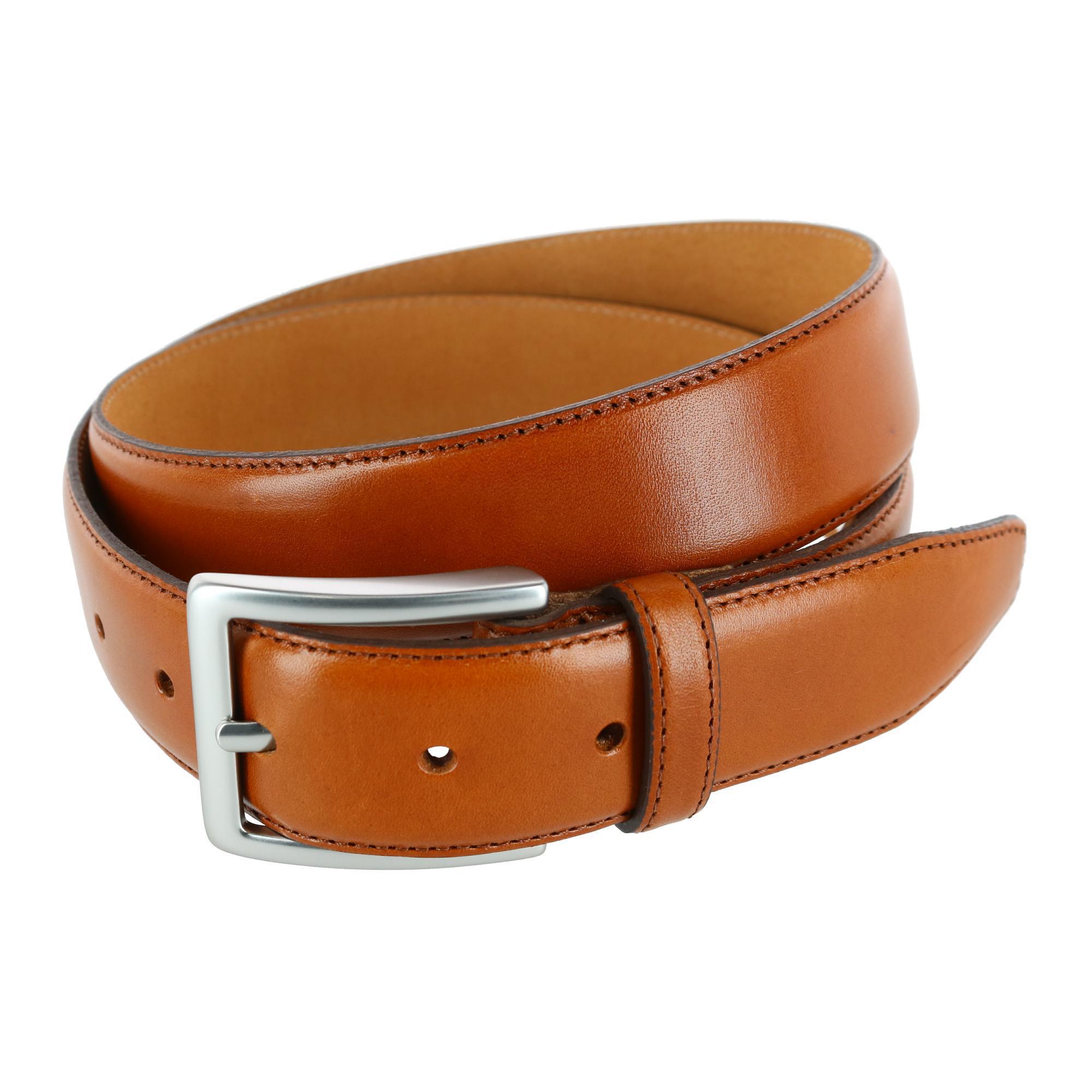  Trafalgar Orion Smooth Calfskin 35mm Dress Belt - Tan - Bonton