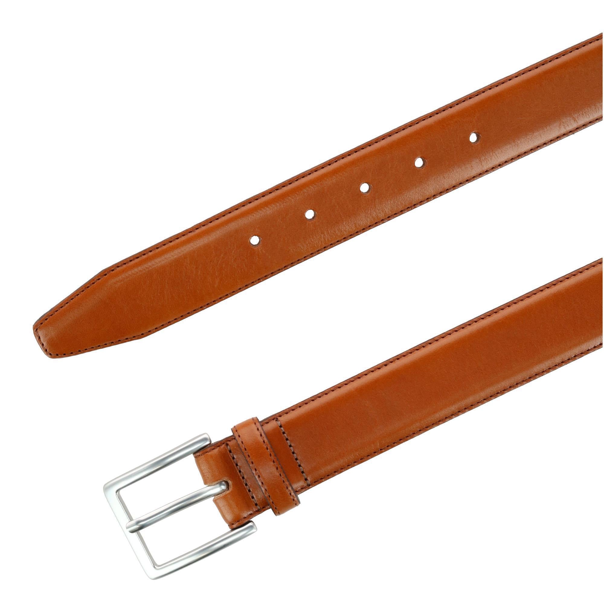  Trafalgar Orion Smooth Calfskin 35mm Dress Belt - Tan - Bonton