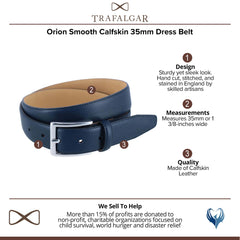 Orion Smooth Calfskin 35mm Dress Belt