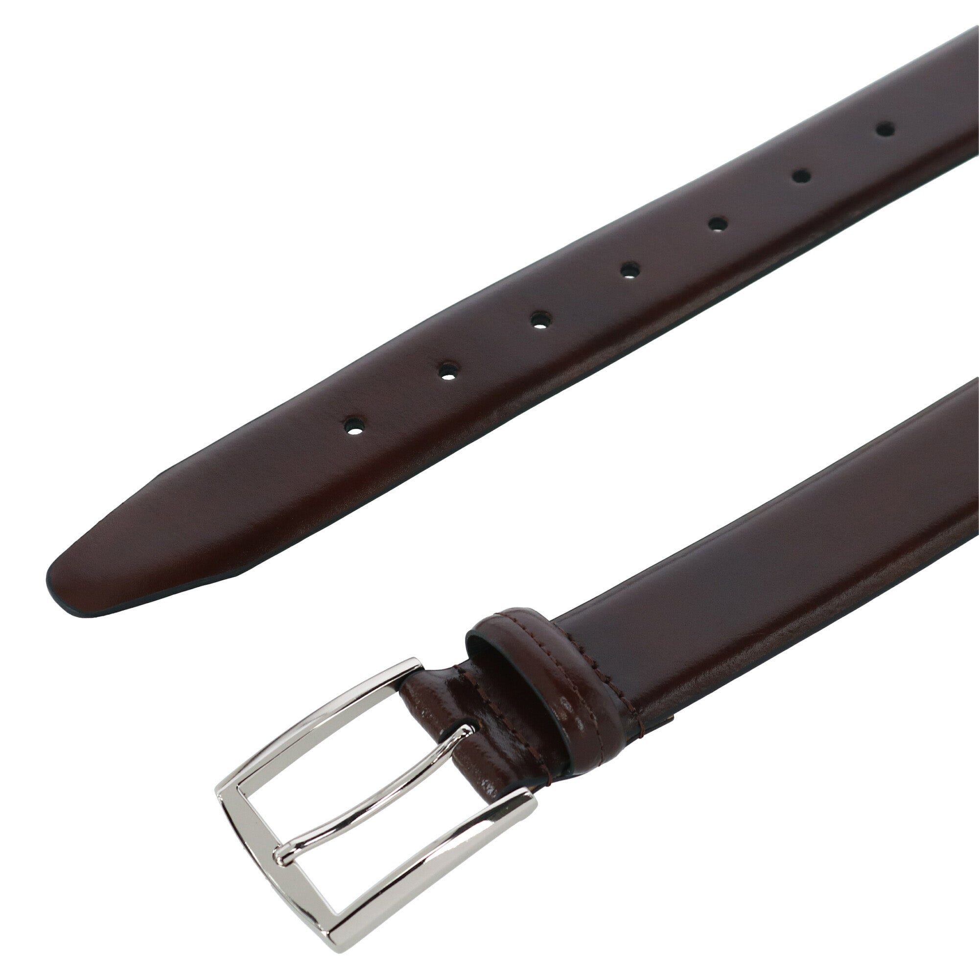  Trafalgar Everyman's 35mm Basic Luxury Leather Belt - Brown - Bonton