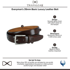 Everyman's 35mm Basic Luxury Leather Belt