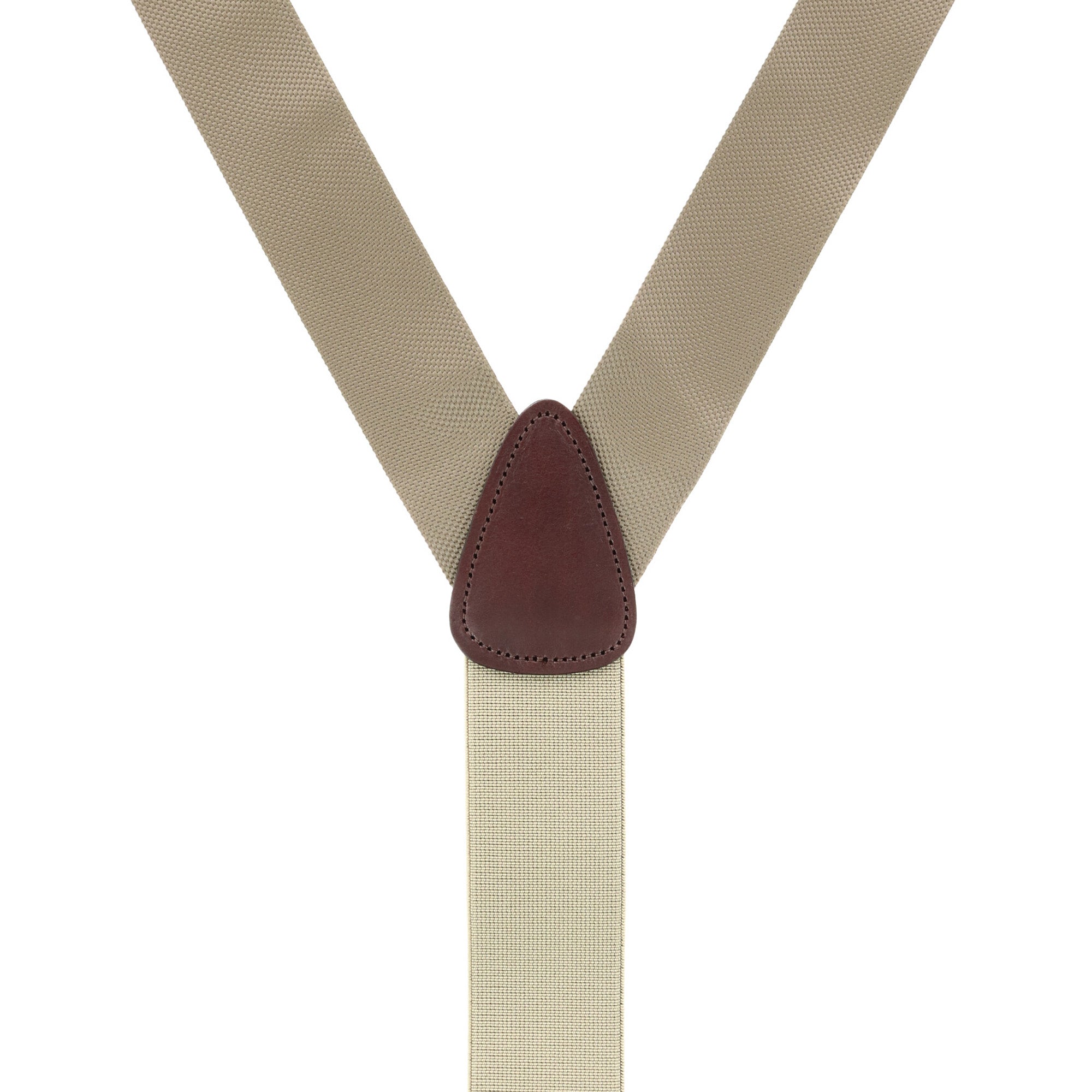  Trafalgar Big & Tall Hudson Solid Color Button End Braces - Burgundy - Bonton