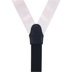 Sutton Solid Color Silk Formal End Braces