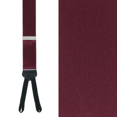 Sutton Solid Color Silk Formal End Braces