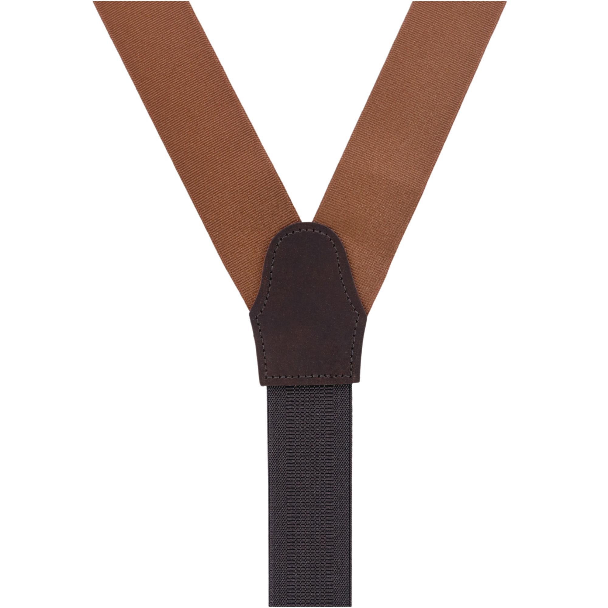  Trafalgar Phoenix 38mm Grosgrain Non Stretch Ribbon Button End Braces - Pumpkin - Bonton