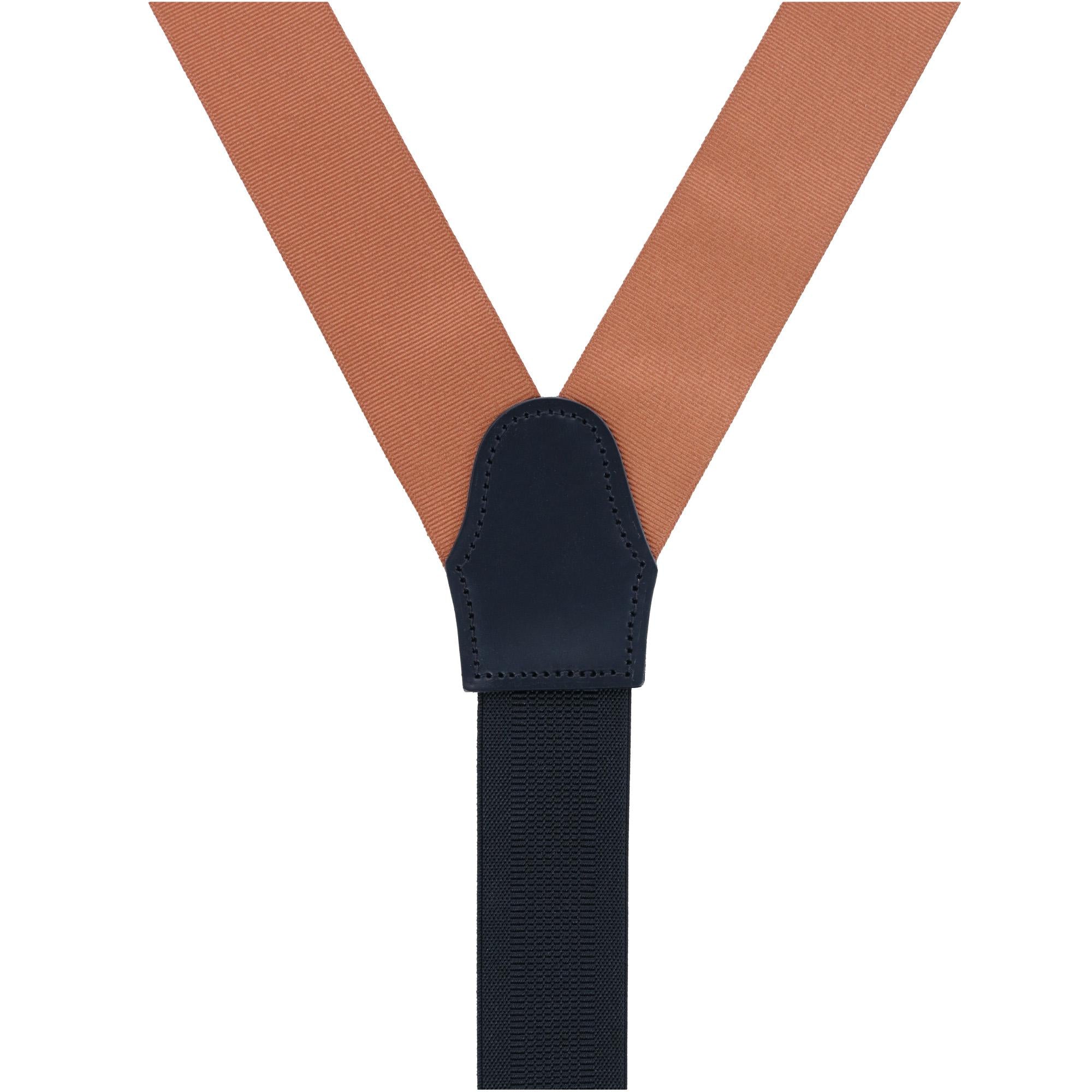  Trafalgar Phoenix 38mm Grosgrain Non Stretch Ribbon Button End Braces - Black - Bonton