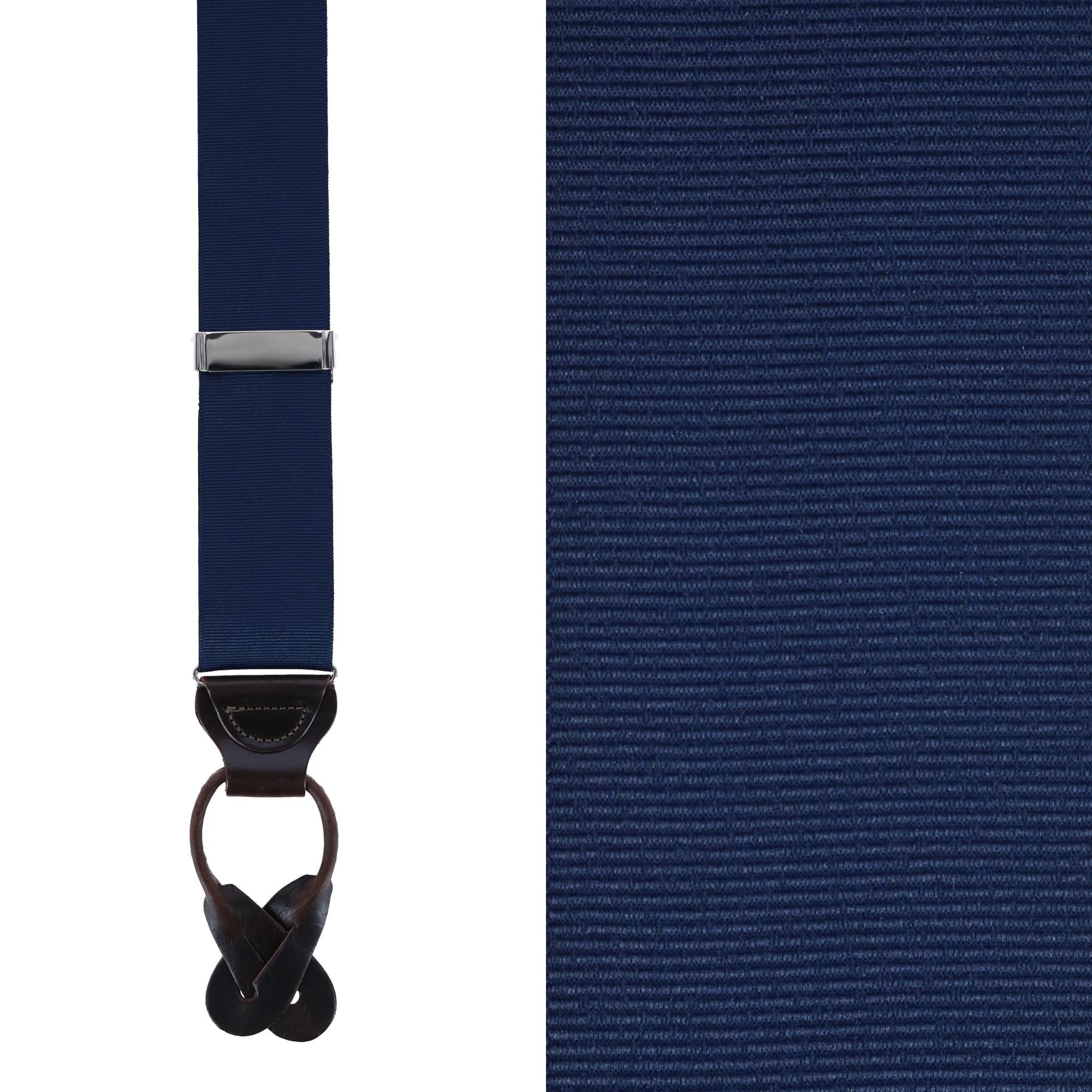  Trafalgar Phoenix 38mm Grosgrain Non Stretch Ribbon Button End Braces - Smokey  Grey - Bonton