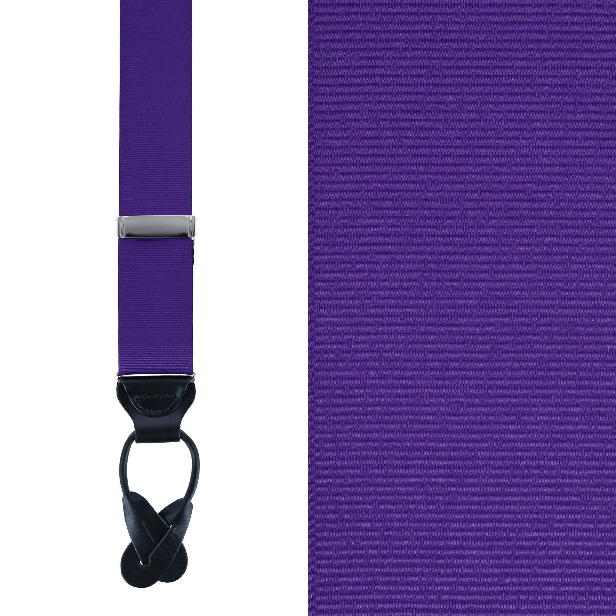  Trafalgar Phoenix 38mm Grosgrain Non Stretch Ribbon Button End Braces - Black - Bonton