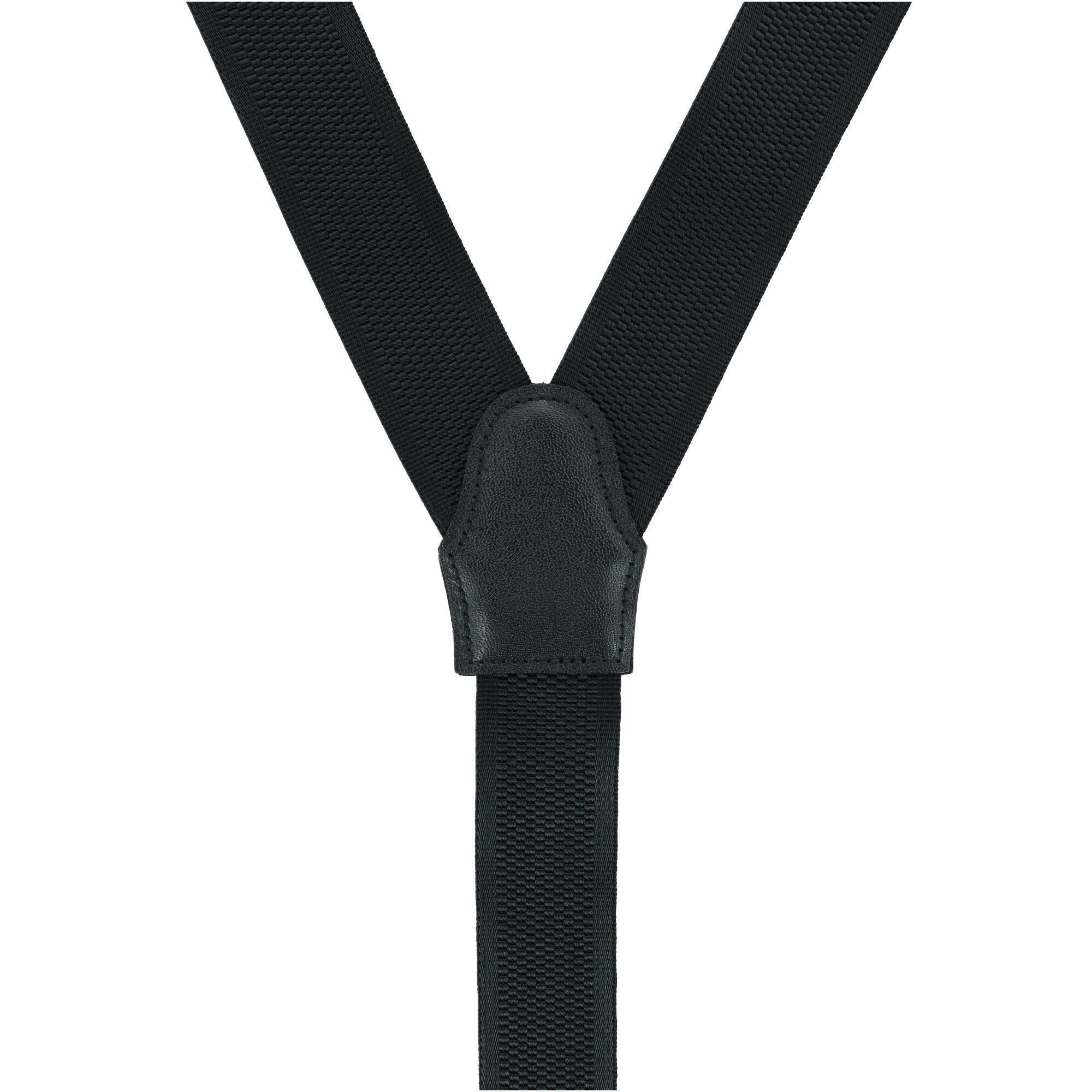  Trafalgar Big and Tall Classic Stretch Button End Braces - Black - Bonton