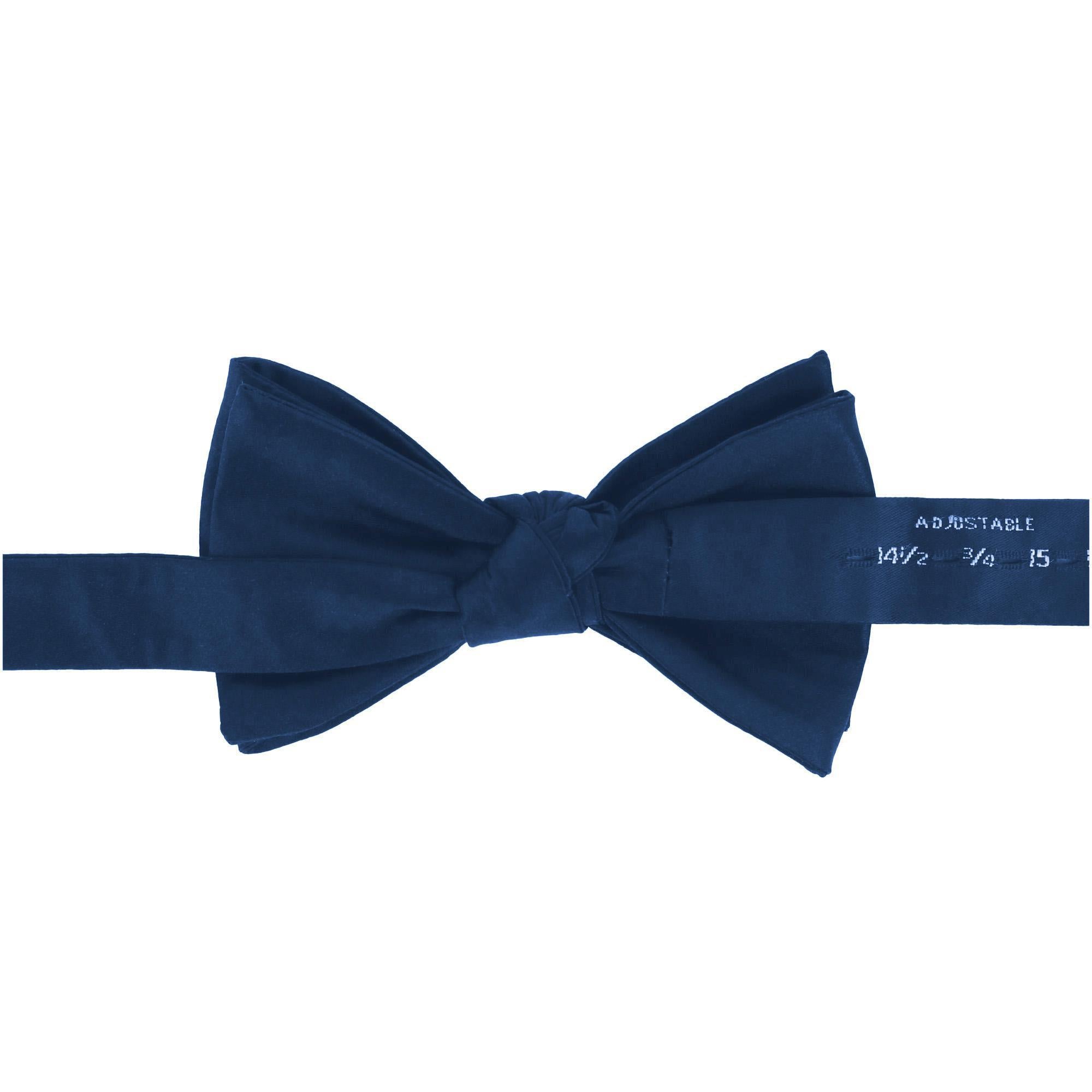  Trafalgar Sutton Solid Color Silk Bow Tie - Ivory - Bonton