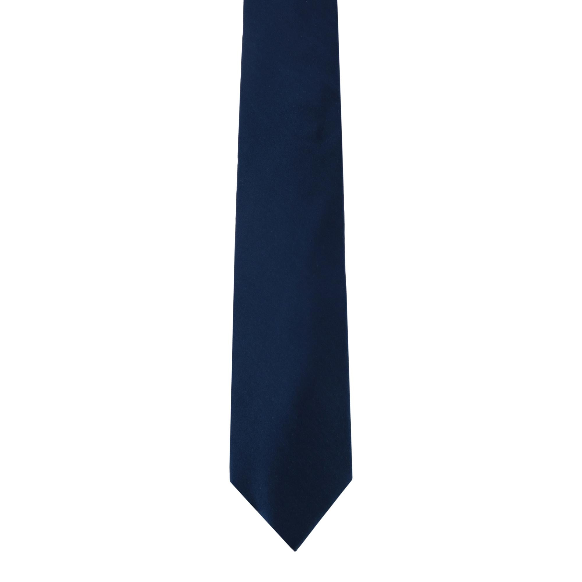  Trafalgar Sutton Solid Color Silk Necktie - Silver - Bonton